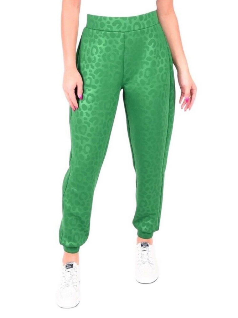 EMILY MCCARTHY Downtown Jogger Evergreen Cheetah Women’s Small Athleisure